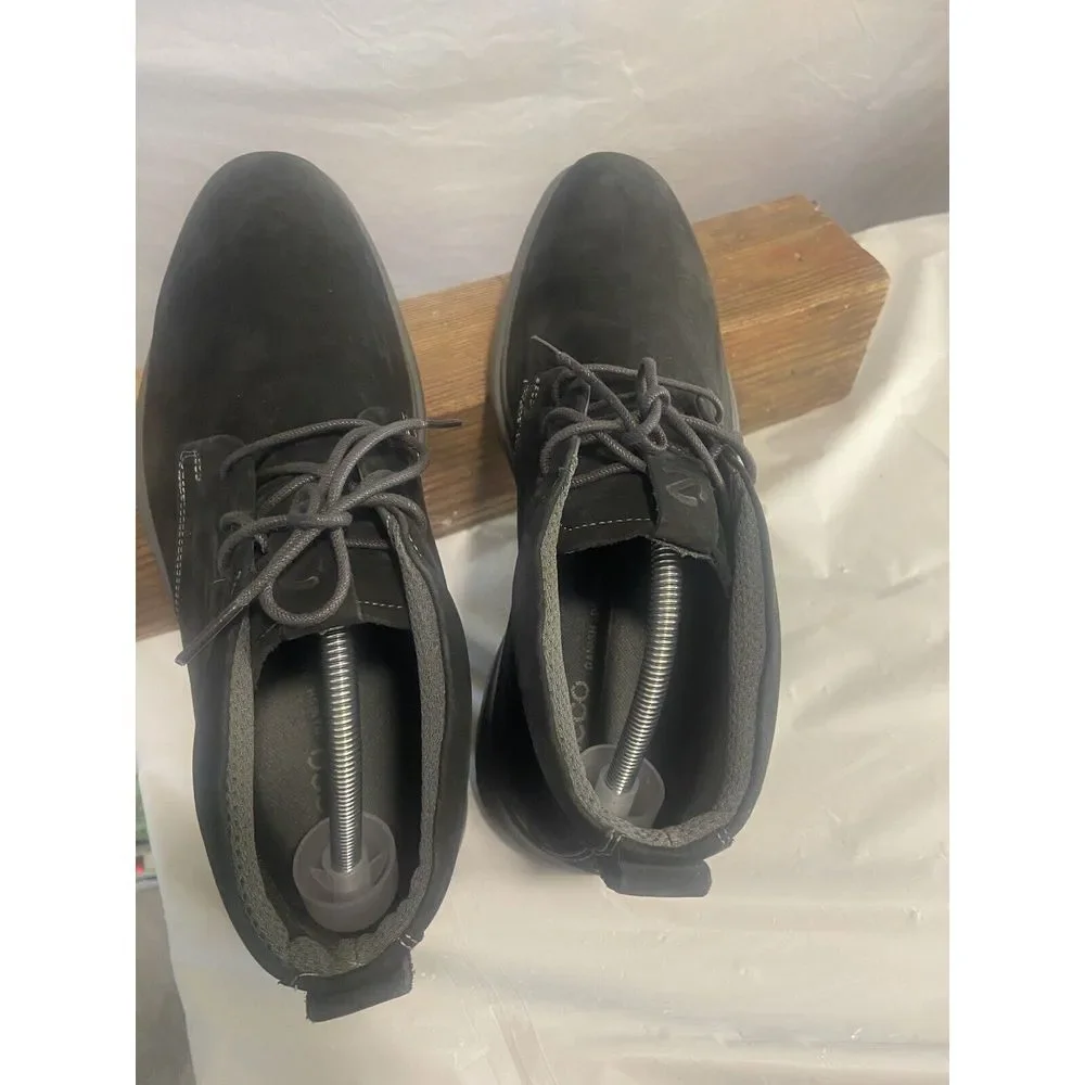 Men's Ecco Black Suede Hybrid Chukka Boots Black-Size 9-9.5-NWOT- Never Worn‎